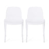 Outdoor Stacking Dining Side Chair (Set of 2)
