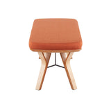 Folia - Mid-Century Modern Bench