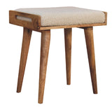 Tray Style Footstool - Cream