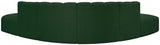 Arc - Boucle Fabric 6 Piece Corner Modular Sofa