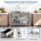 Freestanding Utility Sink With Accents