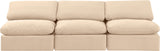 Indulge - Velvet 3 Seat Modular Armless Sofa