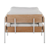 Kari - Accent Chair - Natural And White
