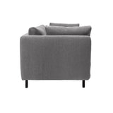 Serenity - 79" Fabric Sofa With Black Metal Legs
