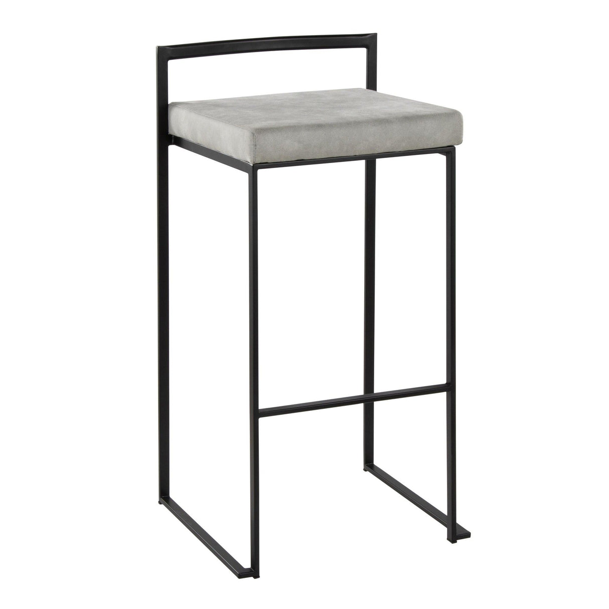 Fuji - Stackable Barstool - Black Metal