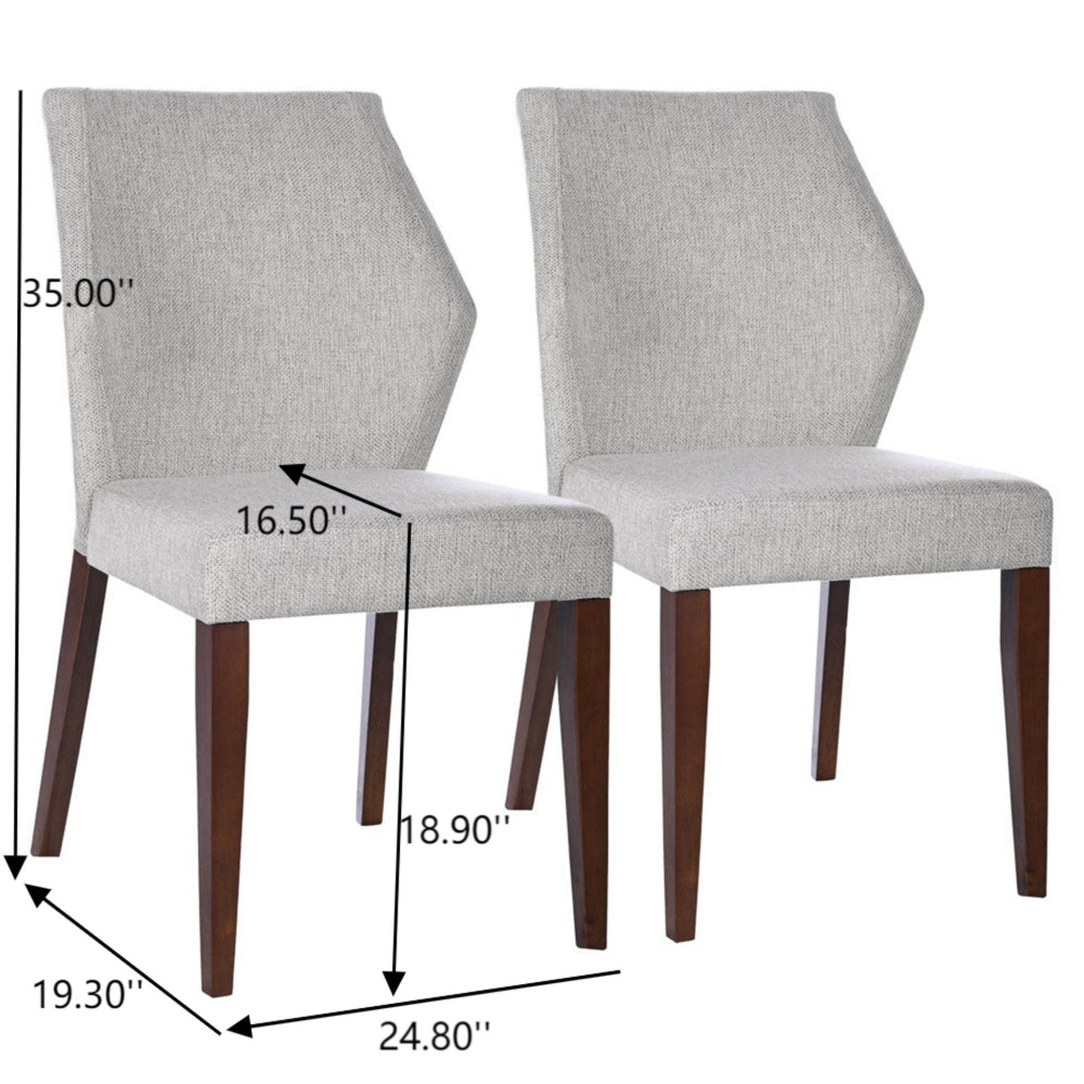 Luca - Dining Chair (Set of 2) - Light Gray