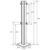 Rawlins - Coat Rack With 8 Hooks - Walnut