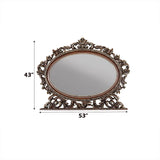 Devany - Oval Mirror - Cherry