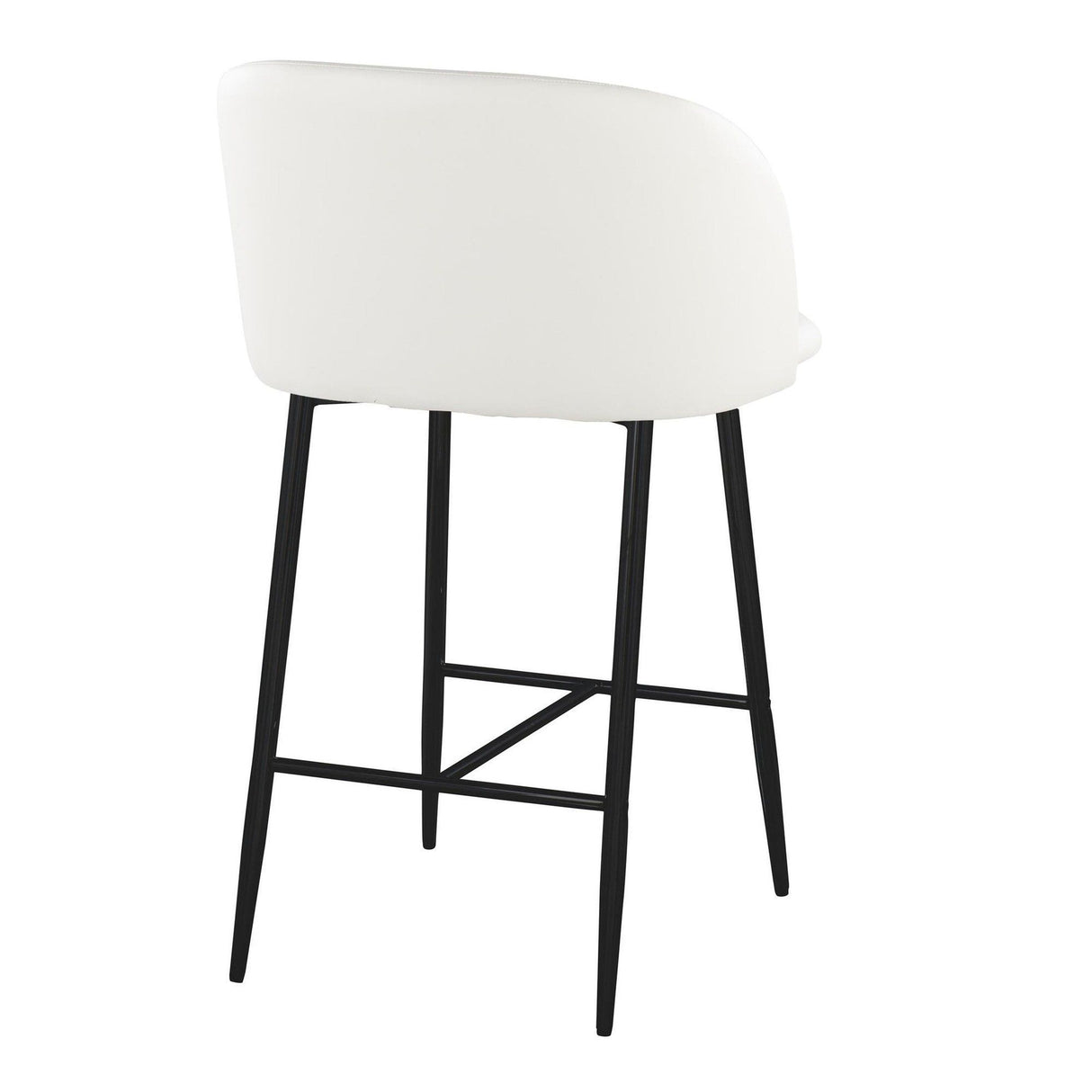 Fran - Fixed-Height Counter Stool (Set of 2) - Black Metal Base