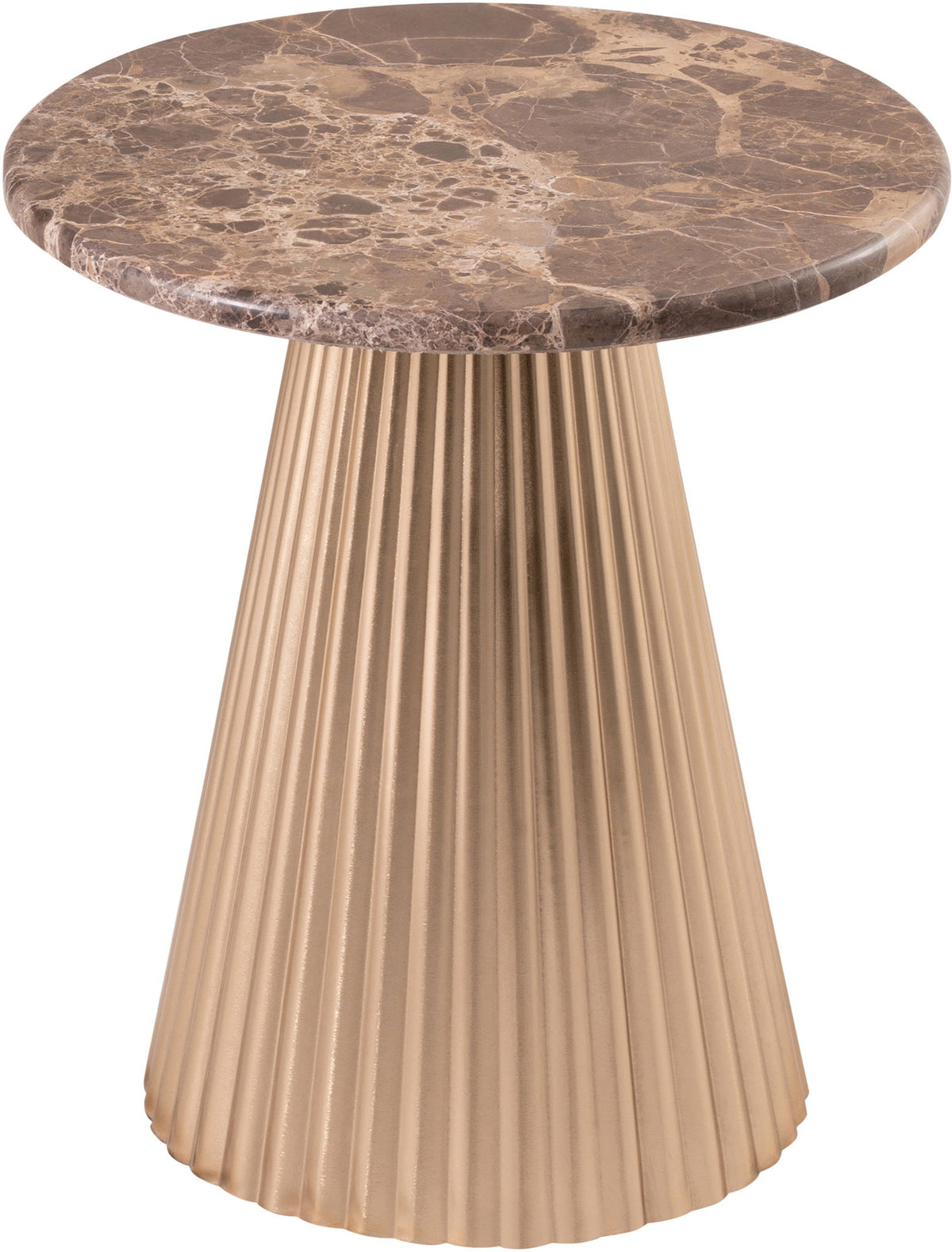 Cindra - Genuine Marble Top And Iron Base Table