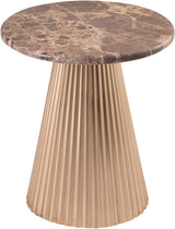 Cindra - Genuine Marble Top And Iron Base Table