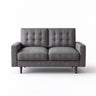 Loveseat Sofa, Tufted Back Upholstered 2 Seat Couch