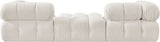 Ames - 3 Piece Boucle Modular Sofa With 1 Backless Seat