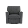 360° Swivel Accent Barrel Armchair With Side Pockets, Compact Design