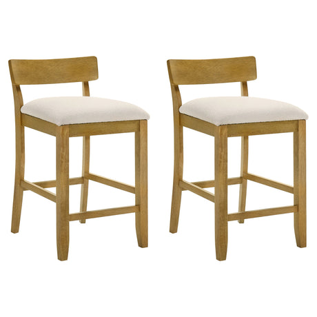 Merie - Modern Transitional Wood Counter Height Kitchen Bar Stool