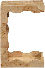 Vassa - Burl Veneer End Table