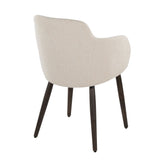 Boyne - Farmhouse Dining / Accent Chair (Set of 2) - Dark Walnut Legs