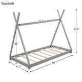 House Platform Bed With Triangle Structure