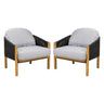 Grotta - Outdoor Wood Club Chair (Set of 2)