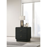 Burton - 2 Drawer Nightstand - Black