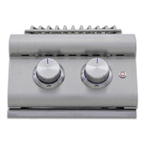 Blaze LTE+ Natural Gas Stainless Steel Double Side Burner w/ Lid - BLZ-SB2-LTE3-NG
