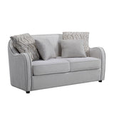 Mahler - Loveseat With 4 Pillows - Beige Linen