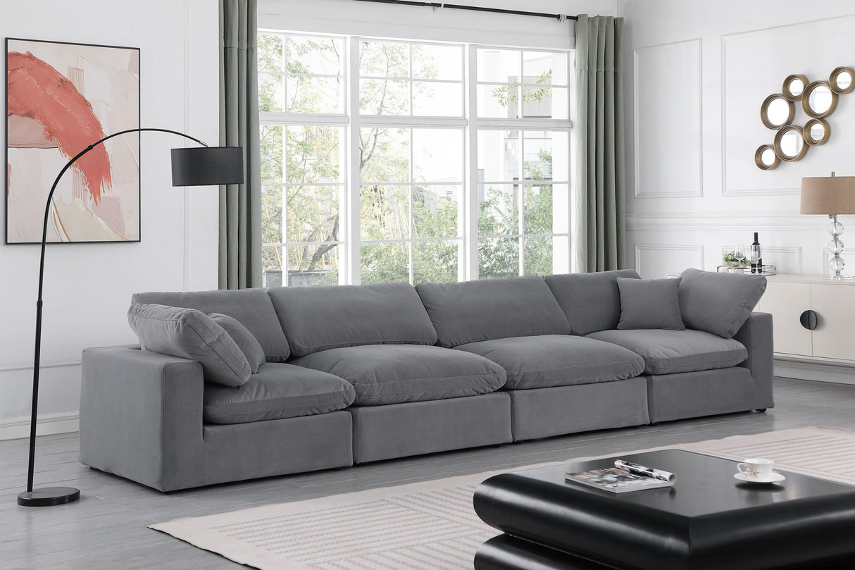 Comfy - Velvet Modular Sofa 4 Seats