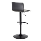 Mara - Adjustable Barstool (Set of 2) - Black Metal