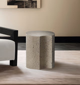 Dimple - End Table - Terazzo Finish