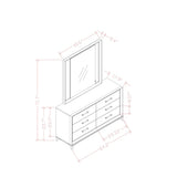 Star - Mirror With Built In LED And Frame - White