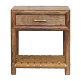 Regency - Woven Nightstand With Drawer - Light Brown