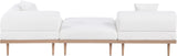 Laguna - 3 Piece Upholstered Outdoor Patio Modular Sofa With Backless Seat And 1 Arm
