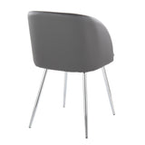 Luna - Contemporary Chair (Set of 2) - Chrome Legs