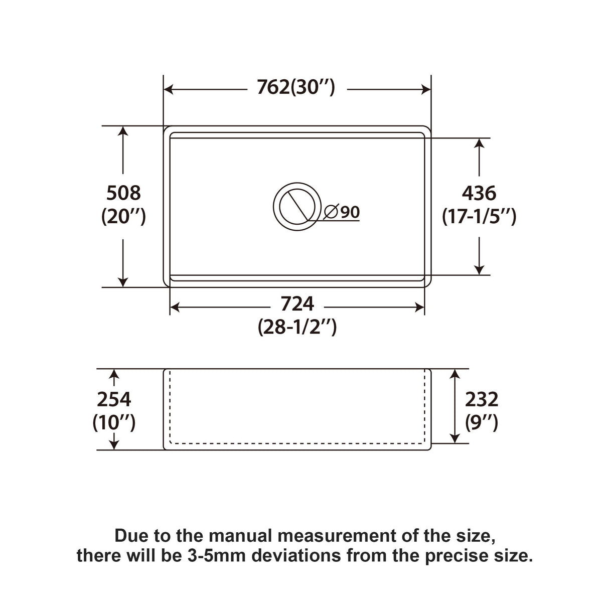 Kitchen Sink Workstation, Single Bowl - White