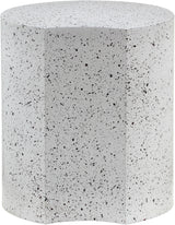 Dimple - End Table - Terazzo Finish