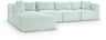 Shaggy - 5 Piece Modular Sectional With Ottoman