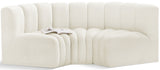 Arc - Velvet 3 Piece Modular U-Shaped Sofa