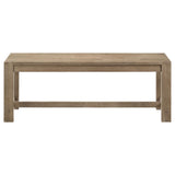 Malvika - Trestle Base Dining Bench - Brown