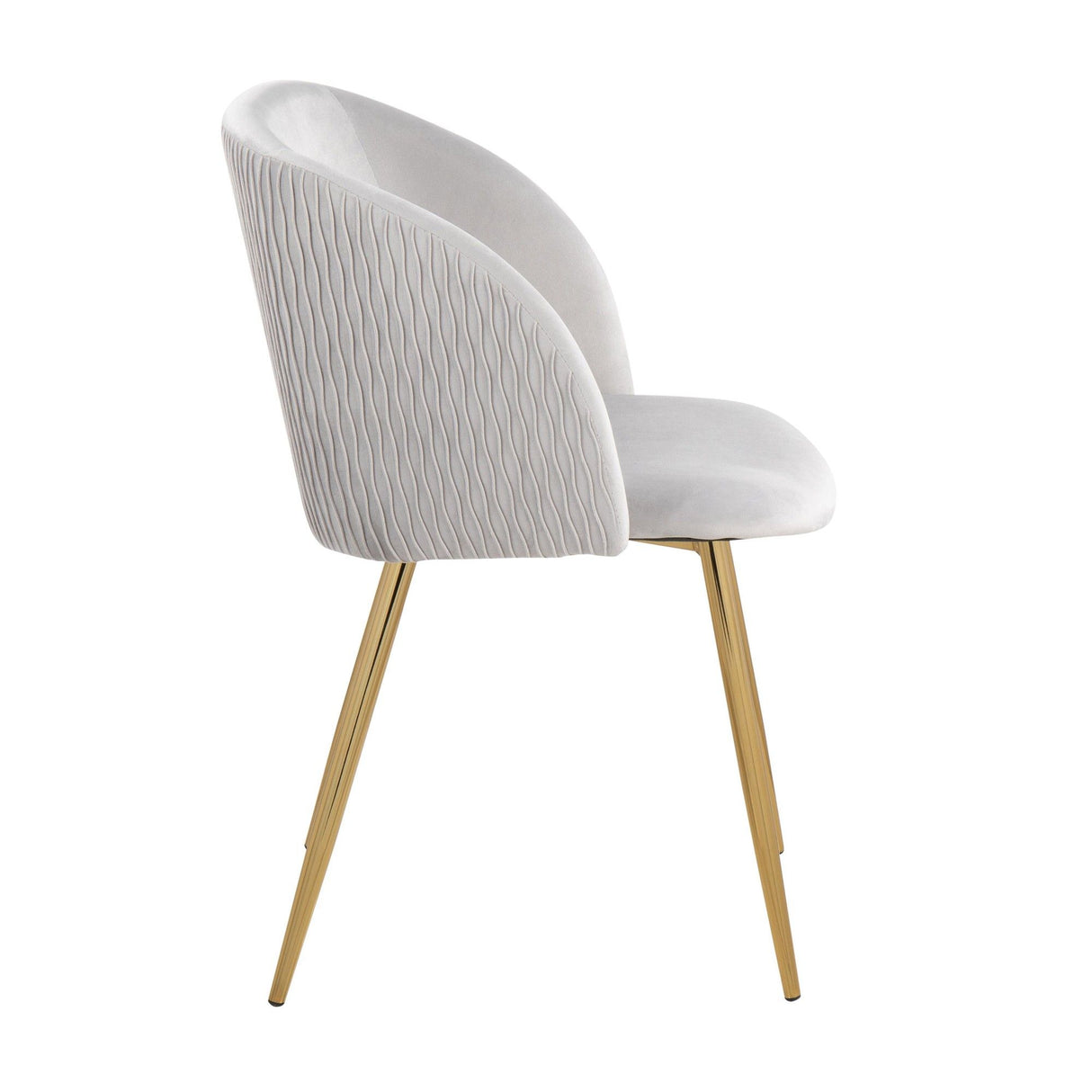 Luna - Pleated Contemporary Chair (Set of 2)