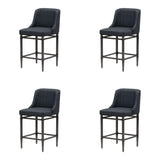 Marvin - Steel Frame Faux Leather Upholstered Counter Height Barstool