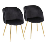 Luna - Pleated Contemporary Chair (Set of 2)