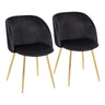 Luna - Pleated Contemporary Chair (Set of 2)