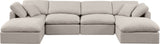 Indulge - Linen 6 Piece Modular Double Chaise Sectional