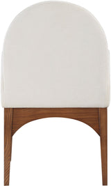 Waldorf - Chenille Dining Arm Chair With Brown Legs