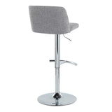 Toriano - Adjustable Barstool (Set of 2) - Chrome Base