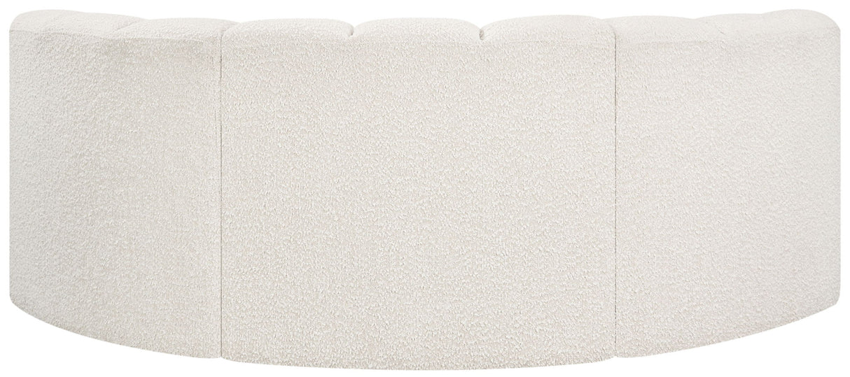 Arc - Boucle Fabric 3 Piece Modular U-Shaped Sofa