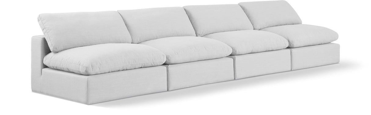 Comfy - Linen Modular Armless Sofa 4 Seats