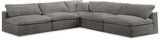 Cozy - 5 Piece Modular Corner Armless Sectional
