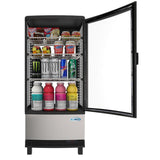 17 in. Stainless-Steel Countertop Display Refrigerator - 3 Cu Ft. CDCU-3C-SS.