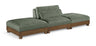 Turin - 3 Piece Fabric Upholstered Modular Sofa